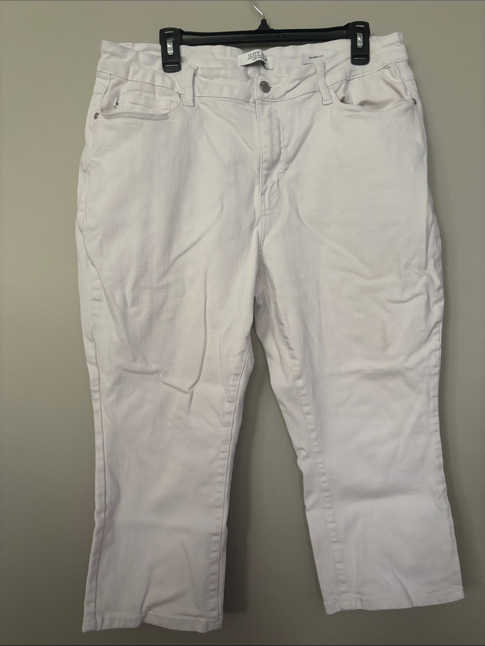 Judy Blue White Cropped Women's Jeans